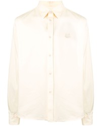 Camicia elegante ricamata beige di Kenzo