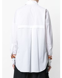 Camicia elegante ricamata bianca di Antonia Zander