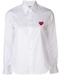 Camicia elegante ricamata bianca di Comme des Garcons