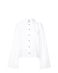 Camicia elegante ricamata bianca di Derek Lam 10 Crosby