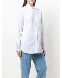 Camicia elegante ricamata bianca di Ermanno Scervino