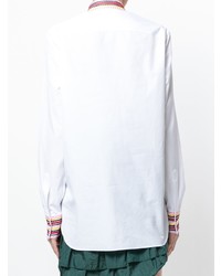 Camicia elegante ricamata bianca di Ermanno Scervino