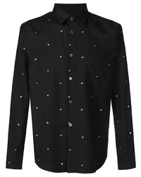 Camicia elegante ricamata nera di Comme des Garcons Homme Deux