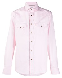 Camicia elegante rosa di Brunello Cucinelli