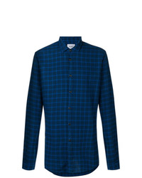 Camicia elegante scozzese blu scuro di Dondup