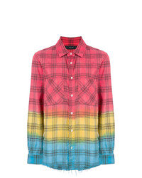 Camicia elegante scozzese multicolore di Amiri