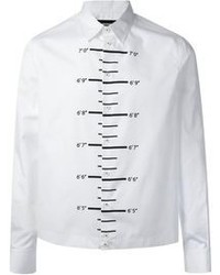 Camicia elegante stampata bianca e nera di DSquared