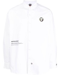 Camicia elegante stampata bianca di AAPE BY A BATHING APE