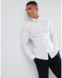 Camicia elegante stampata bianca di ASOS DESIGN