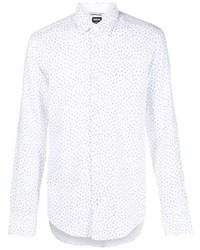 Camicia elegante stampata bianca di BOSS