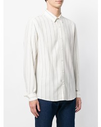Camicia elegante stampata bianca di AMI Alexandre Mattiussi
