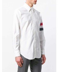 Camicia elegante stampata bianca di Thom Browne