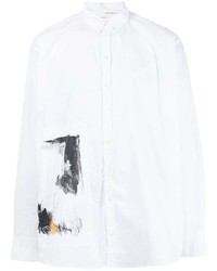 Camicia elegante stampata bianca di Isabel Benenato