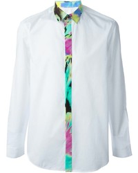 Camicia elegante stampata bianca di Love Moschino