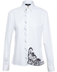 Camicia elegante stampata bianca di Versus