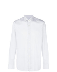 Camicia elegante stampata bianca di Z Zegna