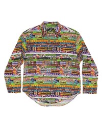 Camicia elegante stampata multicolore di Balenciaga