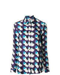 Camicia elegante stampata multicolore di Fausto Puglisi