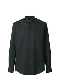 Camicia elegante stampata nera di Pal Zileri