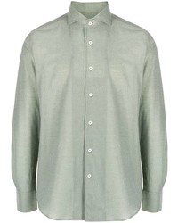 Camicia elegante verde menta di Canali