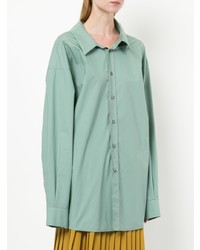 Camicia elegante verde menta di Marni