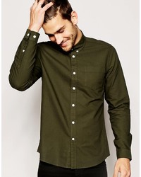 Camicia elegante verde oliva di Asos