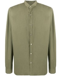 Camicia elegante verde oliva di Loro Piana
