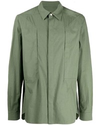 Camicia elegante verde oliva di Rick Owens
