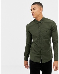 Camicia elegante verde oliva di Tom Tailor