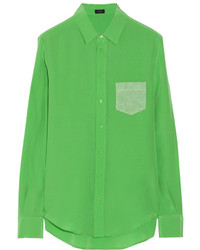 Camicia elegante verde
