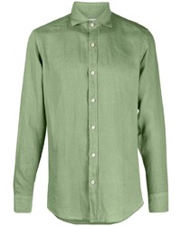 Camicia elegante verde di Tintoria Mattei