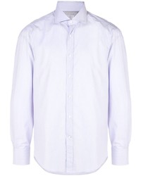 Camicia elegante viola chiaro di Brunello Cucinelli
