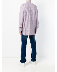 Camicia elegante viola chiaro di Kiton