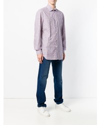 Camicia elegante viola chiaro di Kiton