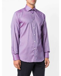 Camicia elegante viola chiaro di Canali
