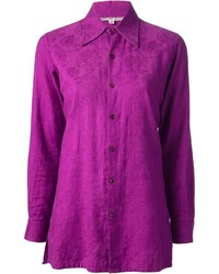 Camicia elegante viola melanzana di Ken Scott
