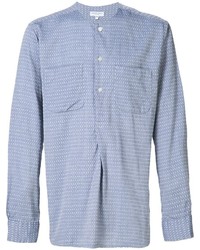 Camicia geometrica azzurra di Engineered Garments