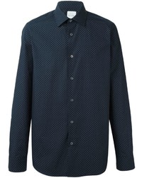Camicia geometrica blu scuro di Paul Smith