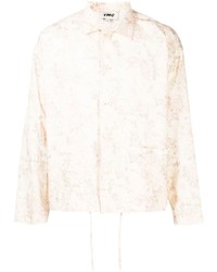 Camicia giacca a fiori beige di YMC