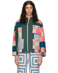 Camicia giacca a fiori multicolore di Bode