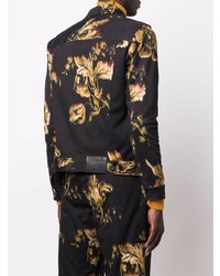 Camicia giacca a fiori nera di Paul Smith