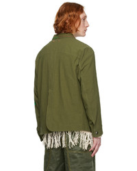 Camicia giacca a fiori verde oliva di Andersson Bell