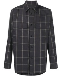 Camicia giacca a quadri grigio scuro di Filippa K