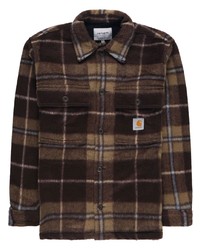 Camicia giacca a quadri marrone scuro di Carhartt WIP