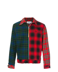 Camicia giacca a quadri multicolore di Loewe