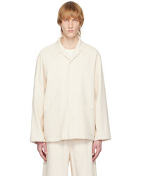 Camicia giacca a righe verticali bianca di LE17SEPTEMBRE