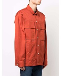 Camicia giacca arancione di Diesel