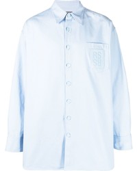 Camicia giacca azzurra di Raf Simons
