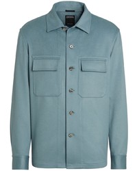 Camicia giacca azzurra di Zegna