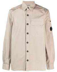 Camicia giacca beige di C.P. Company